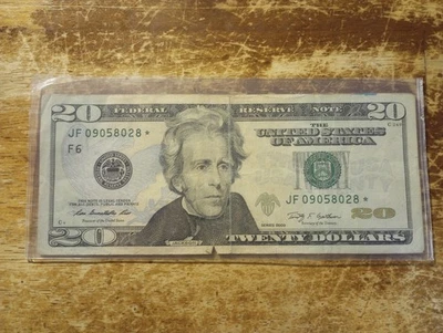 2009 $20 Star Note JF09058018* - Image 1 of 2