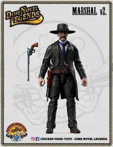 Figura de acción Dime Novel Legends escala 1:18 (4") Old West Marshall (v2) - Imagen 1 de 2