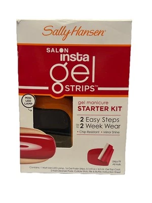 Sally Hansen Salon Insta Gel Strips Starter Kit - 40296 RED MY LIPS w/ mini LED - Image 1 of 4