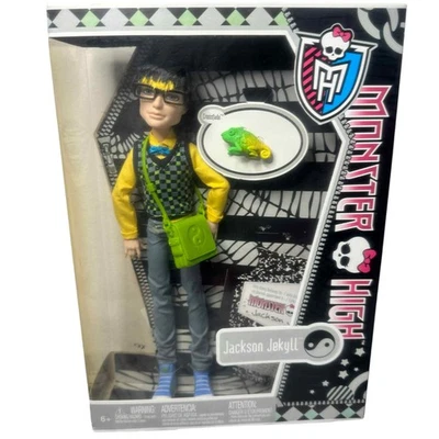 MONSTER HIGH JACKSON JEKYLL BONECA DA MODA PRIMEIRA ONDA COM ANIMAL DE ESTIMAÇÃO CROSSFADE HTF DANIFICADO - Imagem 1 de 4
