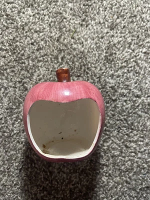 Esponja o soporte para jabón de cocina de manzana de cerámica vintage Foto 1 de 4