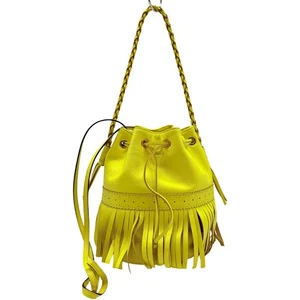 Authentic J&M DAVIDSON Carnival 2WAY Hand Bag Yellow Leather #36636955 - Picture 1 of 17