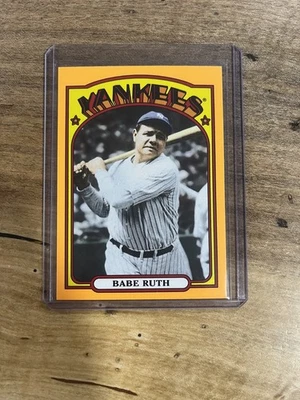 2013 Topps Archives #1 Babe Ruth New York Yankees Orange  Variation - Image 1 of 2