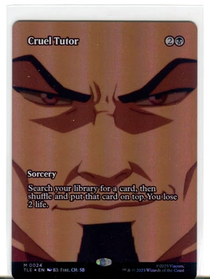 MTG Cruel Tutor (Borderless Foil) [M 0024] - NM - Avatar Airbender. - Image 1 of 2