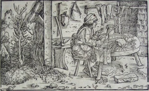 Born into poverty and staying therePetrarch, Trostspiegel,Weiditz,2woodcuts,1551 - Picture 1 of 6