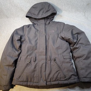 The North Face Jacket Womens XS Gray HyVent Hooded Insulated Ski Waterproof - Picture 1 of 15