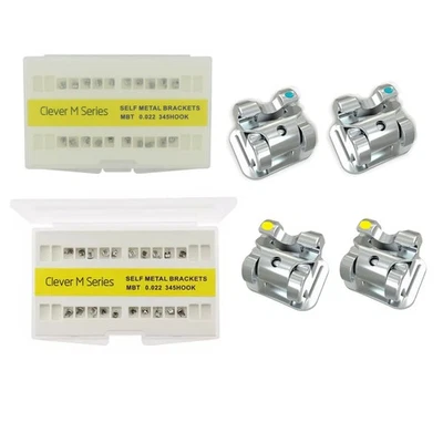 Suportes ortodóticos inteligentes M AO GAC dental autoligante metal MBT 022 345 5-5wh - Imagem 1 de 4