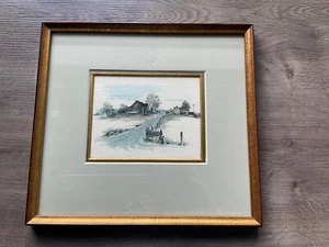 Bild/ Kunstdruck, gerahmt, Landschaft/Farm USA - Bild 1 von 6