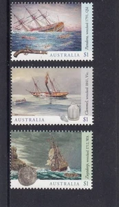 AUSTRALIA 2017 - SHIPWRECKS  DESIGN  set of 3  MNH - - Picture 1 of 1