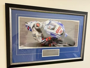 2009 Fiat Yamaha #99 Jorge Lorenzo Signed Print Limited Edition #89 of 200 Rare - Picture 1 of 4