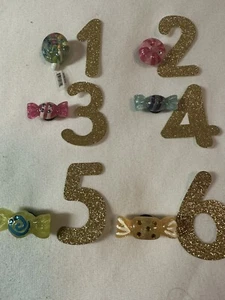 VINTAGE Shoe Charms (JIBBITZ) RARE Twist Candy Pieces w/BLING 3D Sweets 4 Clogs! - Picture 1 of 9