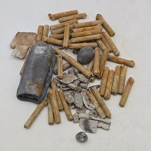 Lead Weights Scrap Lot of 9+ Pounds Sinker or Bullet Mold Casting - Picture 1 of 14