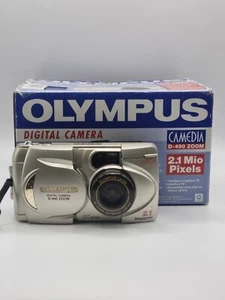 Vintage Boxed Olympus D-490 Zoom Digital Camera With Receipt & Booklet Untested - Picture 1 of 20