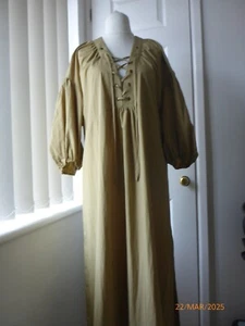 H&M olive maxi dress oversized M fit up to 16 - Imagen 1 de 8