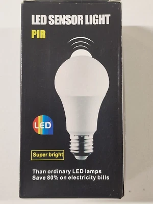 PIR Motion Sensor B22 LED Lamp Bulb Globe Auto ON/OFF Energy Saving Light - Image 1 of 4