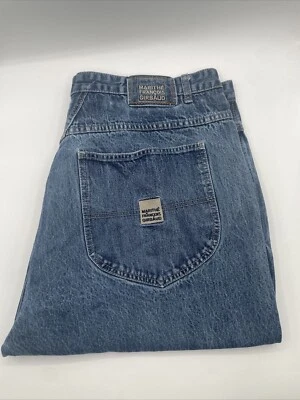 Pantalones Cortos De Colección Marithe Francois Girbaud Para Hombres Azul Jean 42 Sueltos Sueltos Y2K 42x11 Foto 1 de 4