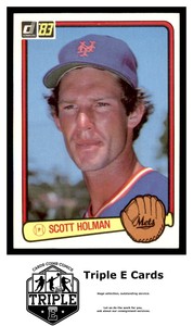 1983 Donruss #224 Scott Holman RC New York Mets ~A4Z