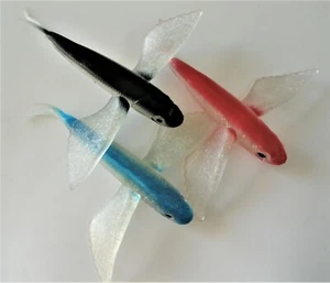 3 Stück 8" Unrigged Flying Fish Yummy Flyer Mahi, Thunfisch, Marlin Köder - Bild 1 von 1