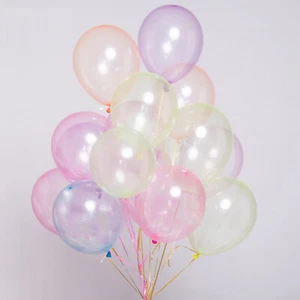50pcs 10" 2.3gram Mixed Neon Color Bubble Latex Balloons Celebration Party Wed - Picture 1 of 14