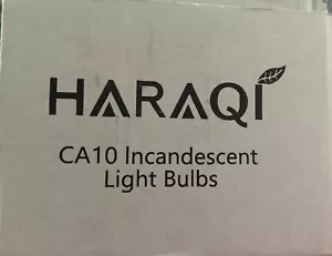 9 Pack 60W 120V E12 Base CA10 C32 CTC Candelabra Flame Tip Clear - Picture 1 of 2