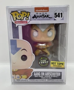 Funko Pop! Aang On Airscooter GITD Chase *Hot Topic Exclusive* + Protector - Picture 1 of 2