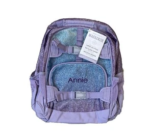 Nuovo! ZAINO GRANDE bambina fienile ceramica monogramma ANNIE scintillante glitter - Foto 1 di 4
