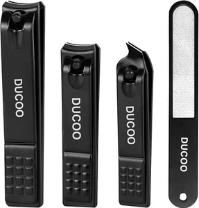 Nail Clipper Set, 4 PCS Ultra Sharp Nail Clippers for Men, Women, Adults Toenail - Picture 1 of 7