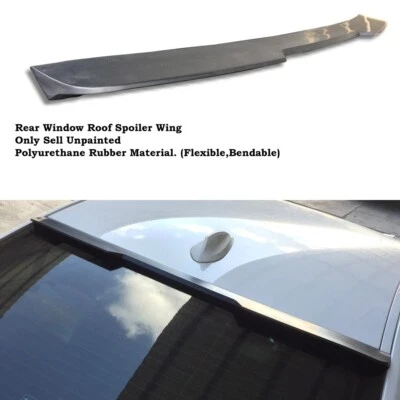 Alerón de techo de ventana trasera negro plano 889HW para sedán Cadillac STS 2005~2007 Foto 1 de 4