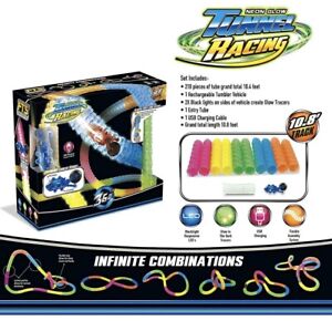 Marvin's Magic Neon Glow Tunnel Racing Tube Racer Car Set- Toys Games Xmas Fun