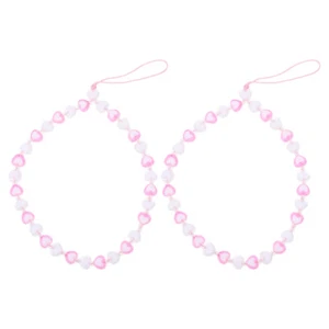 2 Pcs Mobile Phone Chain Key Decorative Lanyard Cute Charm Strap - Zdjęcie 1 z 12