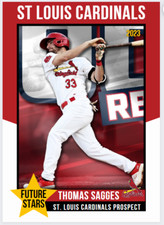 2023 Thomas Saggese Future Stars Rookie  St. Louis Cardinals Top Prospect #15