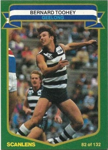 1985 Scanlens (82) Bernard TOOHEY Geelong - Picture 1 of 1