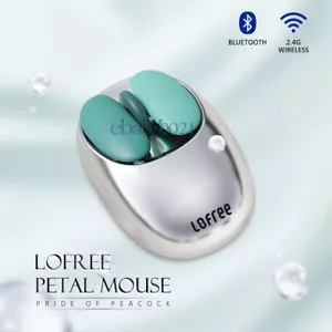 LOFREE Bluetooth 2.4G wireless Mouse Petal Pride of Peacock Limited Edition Mice - Picture 1 of 12