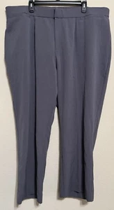 Catherine’s Women’s 22 Pants Right Fit Relaxed Curvy Straight Leg Gray NWT - Picture 1 of 8