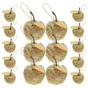 20 Pcs Goldener Apfelanhänger Dekorationen Hängende Weihnachtsverzierung - Bild 1 von 12
