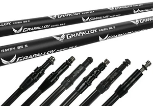 Grafalloy Raven Graphite Golf Shaft with Driver Adapter and Grip Installed - New - Imagen 1 de 2