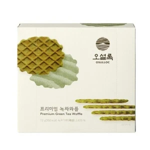 OSULLOC Green Tea Waffles 72g Premium Tea Food Korea Cookies - Picture 1 of 3