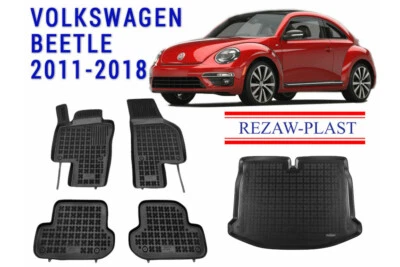 REZAWPLAST Car Mats & Cargo Liner for 2011-2018 Volkswagen Beetle No Subwoofer - Image 1 of 4