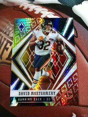 DAVID MONTGOMERY 2020 Phoenix Fanatics Exclusive Fire Burst Prizm CHICAGO BEARS - Image 1 of 2