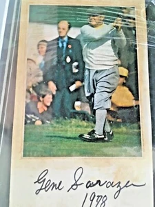 VINTAGE!!! 1998 FOTO HANDSIGNIERT VON GENE SARAZEN GOLF LEGEND!!!  - Bild 1 von 2