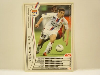 Tarjeta de novato Panini WCCF 2005-06 Karim Benzema 1987 Francia No.19 OL Lyonnais #092 Foto 1 de 4