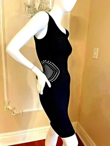 BEBE DRESS Black Fitted Dress SIZE S - Picture 1 of 12