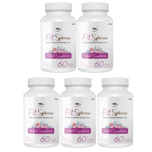 Fitspresso Healthy Weight Loss Support Supplement Pills - 5 Bottles - Picture 1 of 5
