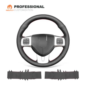 Cubierta de volante de coche de cuero auténtico MEWANT para Dodge Dart Volkswagen VW Routan - Imagen 1 de 8