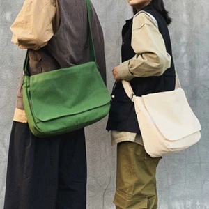 Bolso bandolera de lona para el hombro bolso mensajero mujeres hombres bolso de mano bolso de trabajo - Imagen 1 de 13