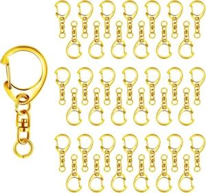 50 Pcs Lobster Clasp Key, Keychain Clip, Swivel Clasps Lanyard Snap Hook, DIY Cr - Picture 1 of 9