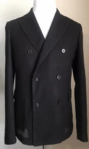NWT $2295 Valentino Men Silk Sport Coat Blazer Jacket Black 34R US/44R Eu Italy - Picture 1 of 13