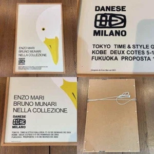 Enzo Mari Bruno Munari nella collezione Danese Milano poster signed by pencil - Picture 1 of 7