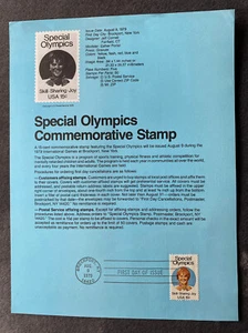First Day of Issue Special Olympics Commemorative Stamp Brockport August 9, 1979 - Picture 1 of 1