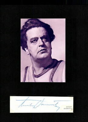 Anton Dermota Opernsänger (+1989) Original Signiert ## G 25676 - Bild 1 von 2